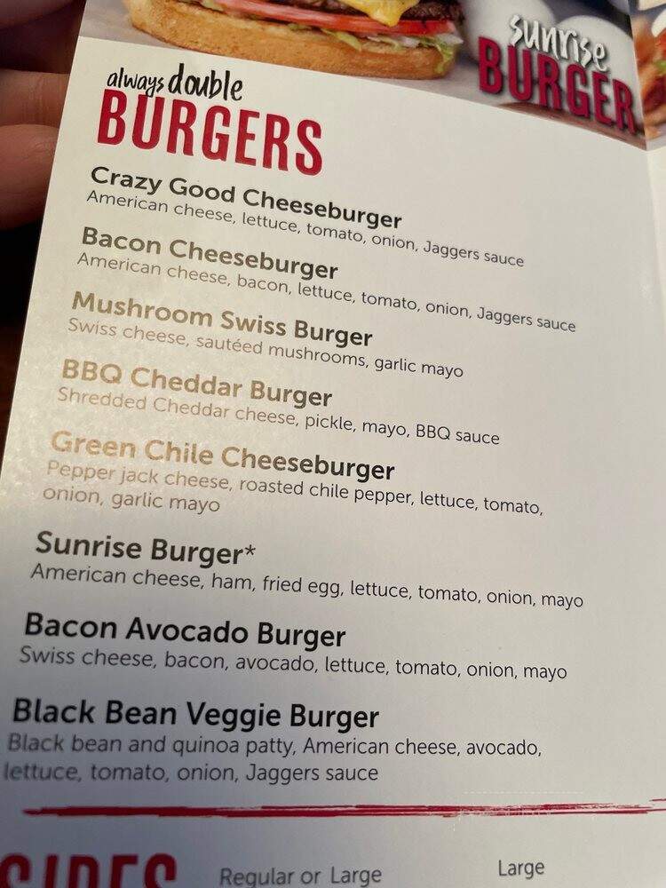 Jaggers - Indianapolis, IN menu_pic