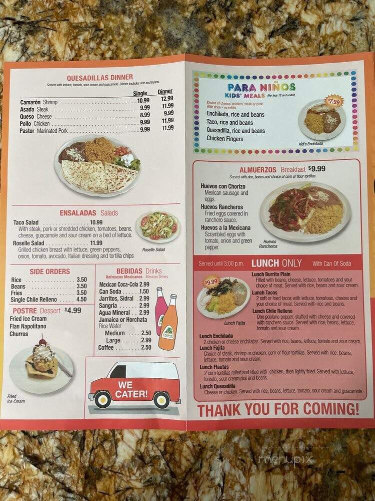 Fire Burrito - Roselle, IL menu_pic