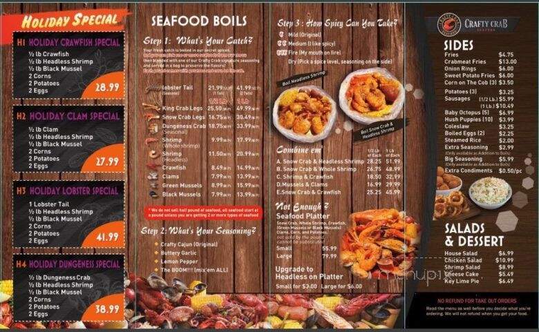 Crafty Crab Largo - Upper Marlboro, MD menu_pic