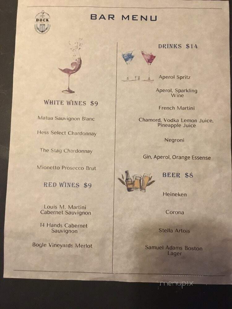 Dock 3366 - Queens, NY menu_pic