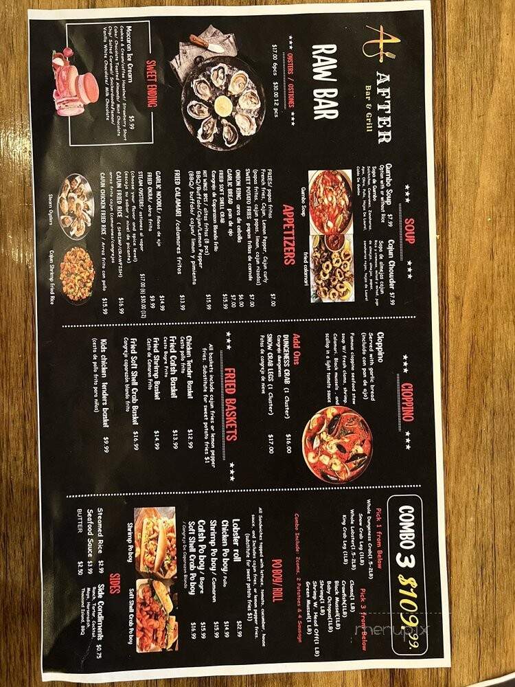 After Bar & Grill - San Jose, CA menu_pic