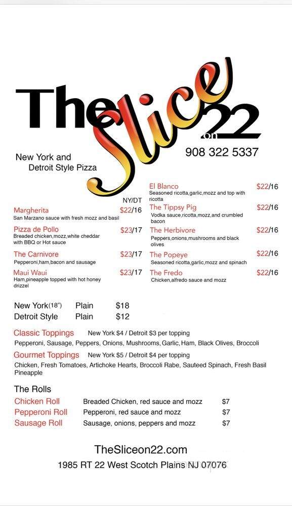 The Slice on 22 - Scotch Plains, NJ