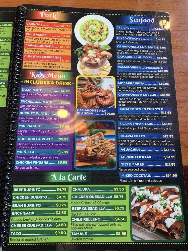 Elena's Mexican Grill - Candler, NC menu_pic