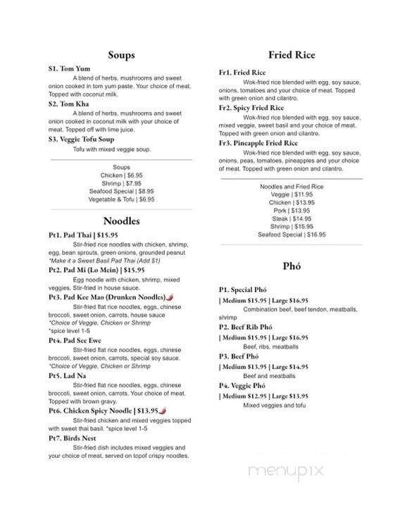 Thai Wok Street Food - Pascoag, RI menu_pic