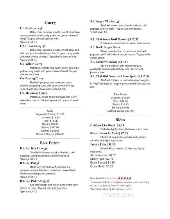 Thai Wok Street Food - Pascoag, RI menu_pic
