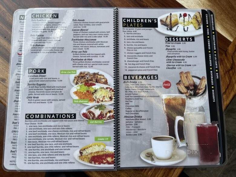 Tamales Mexican Restaurant - Indianapolis, IN menu_pic