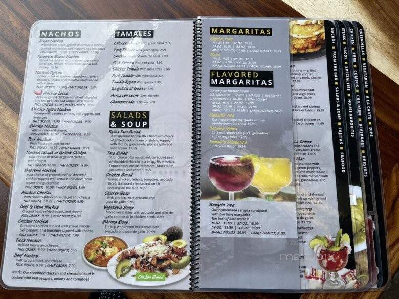 Tamales Mexican Restaurant - Indianapolis, IN menu_pic