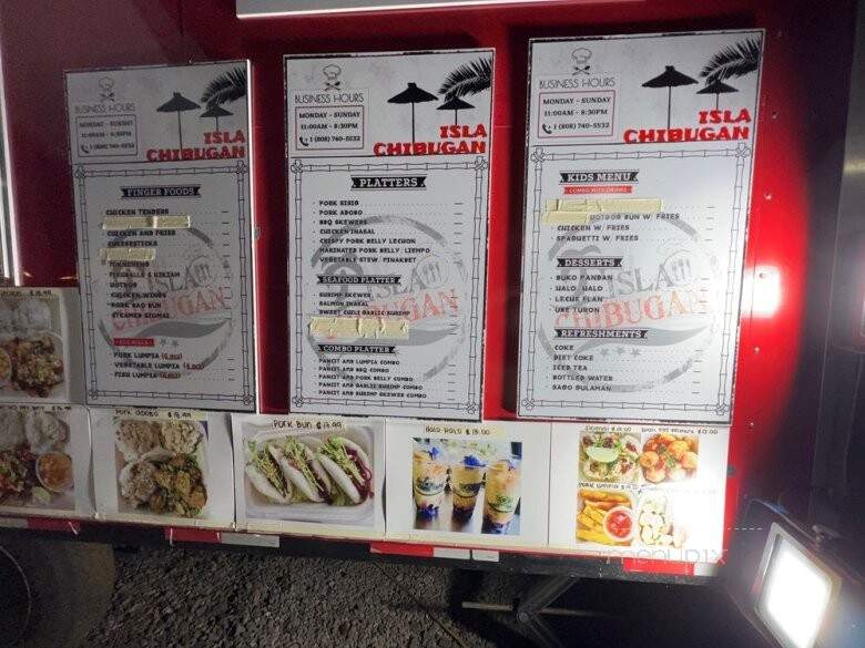 Isla Chibugan - Lahaina, HI menu_pic