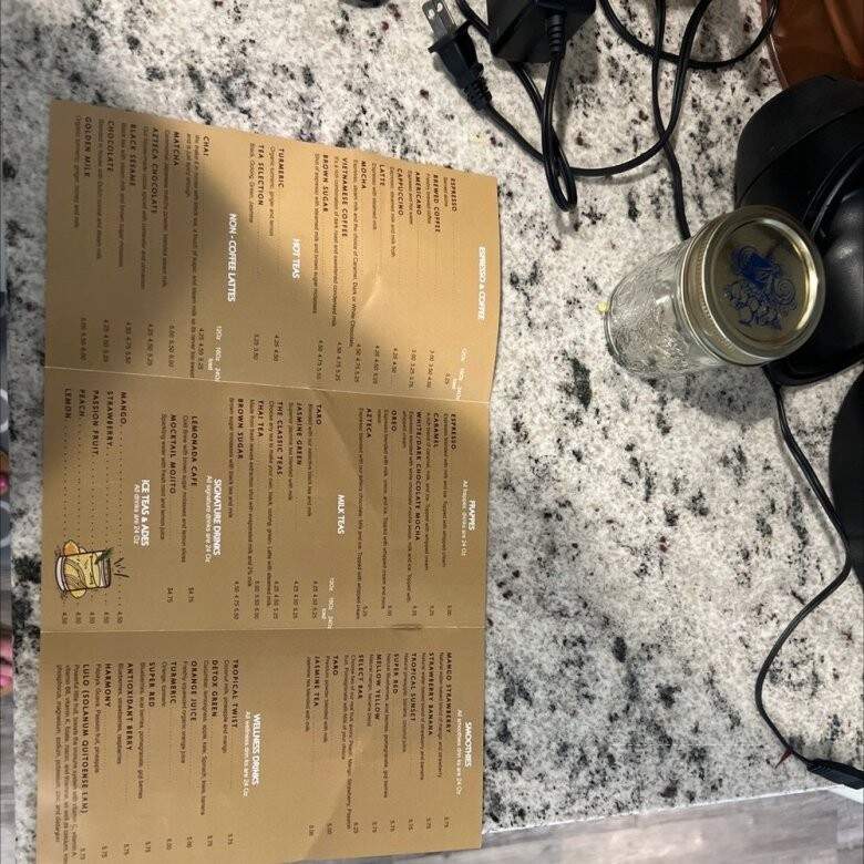 Kaffeine - Dallas, TX menu_pic
