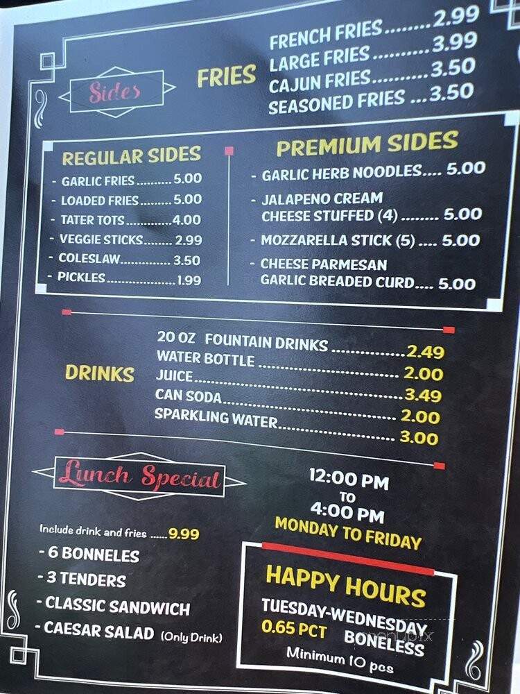 Wing Bros - Brentwood, CA menu_pic