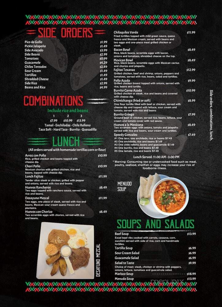 Mezcal Mexican Restaurant - Mechanicsville, VA menu_pic