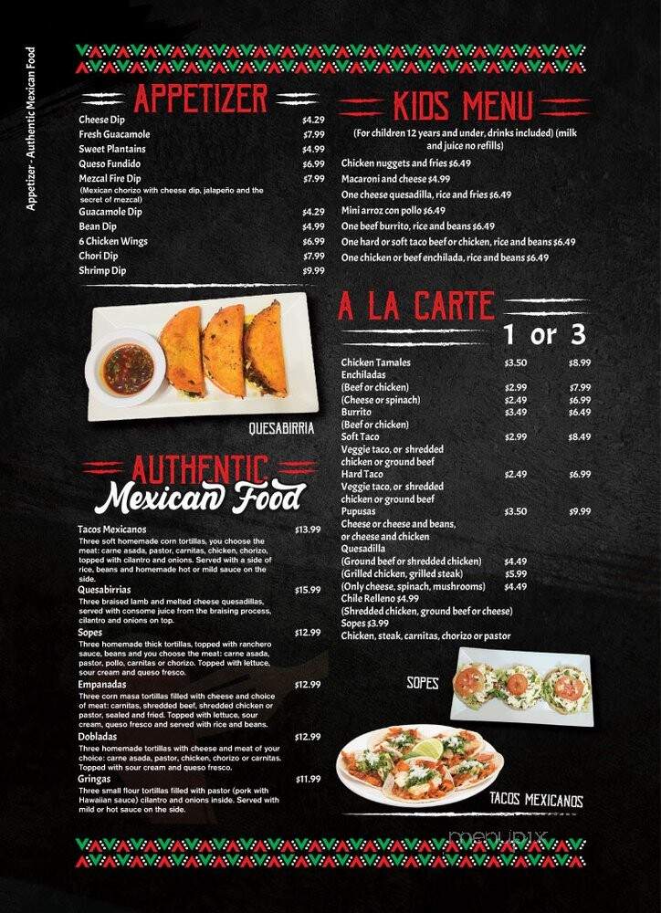 Mezcal Mexican Restaurant - Mechanicsville, VA menu_pic