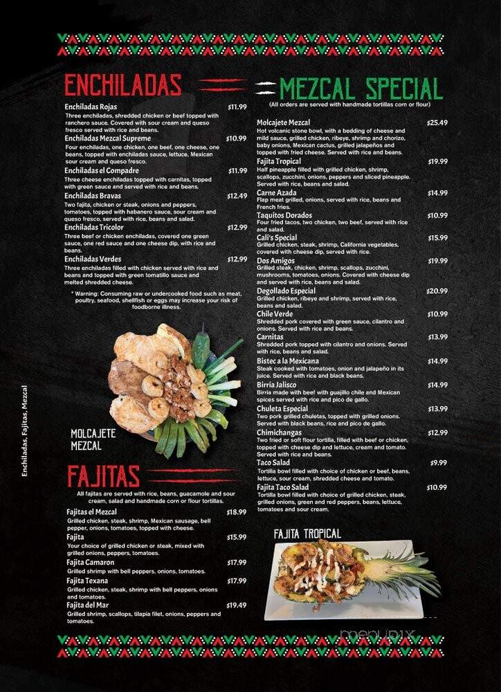 Mezcal Mexican Restaurant - Mechanicsville, VA menu_pic