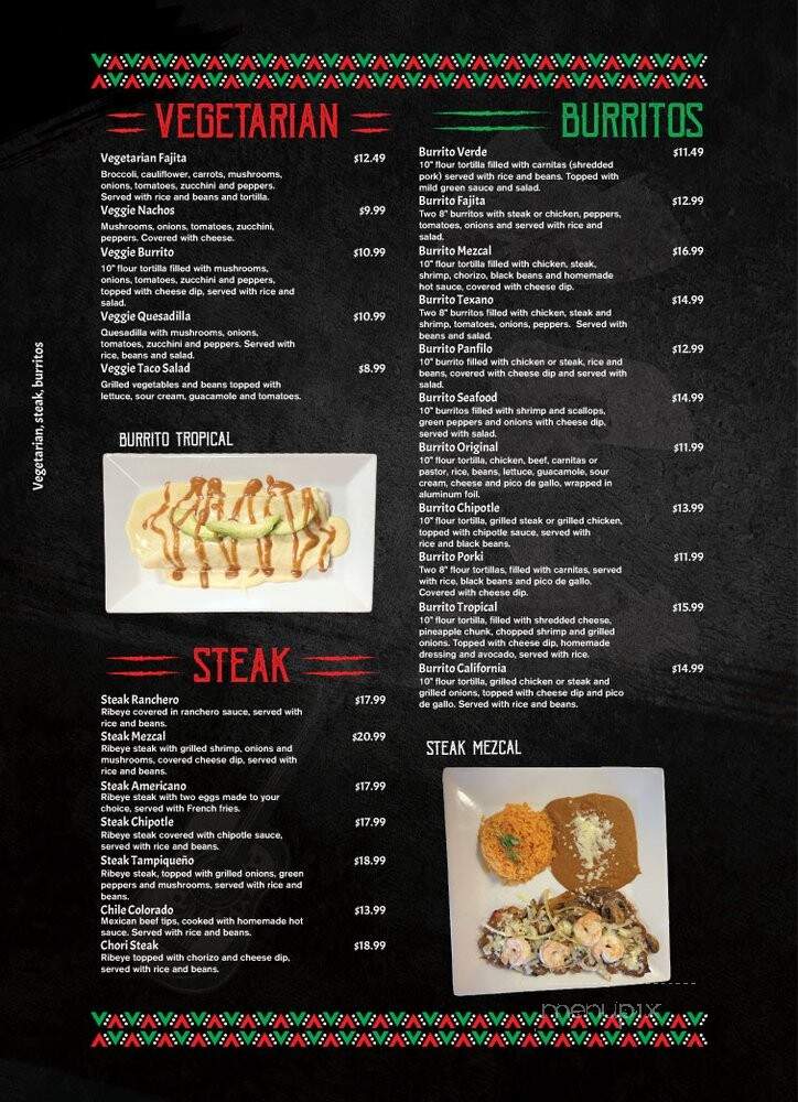 Mezcal Mexican Restaurant - Mechanicsville, VA menu_pic