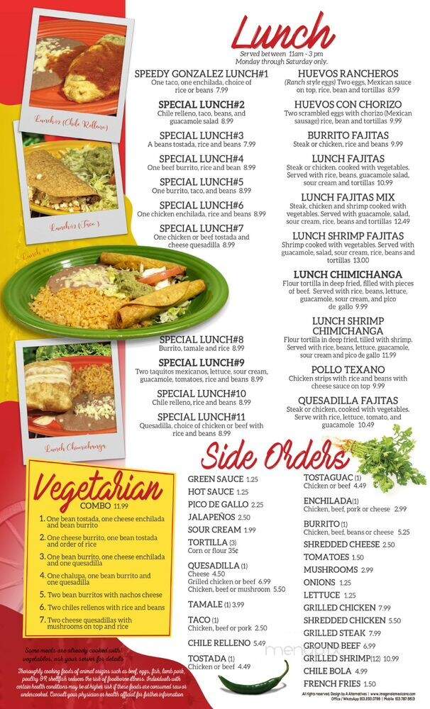 Las Carretas - Higginsville, MO menu_pic