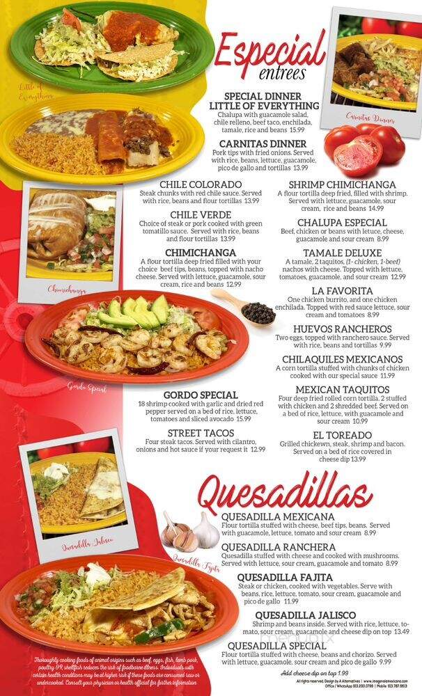 Las Carretas - Higginsville, MO menu_pic
