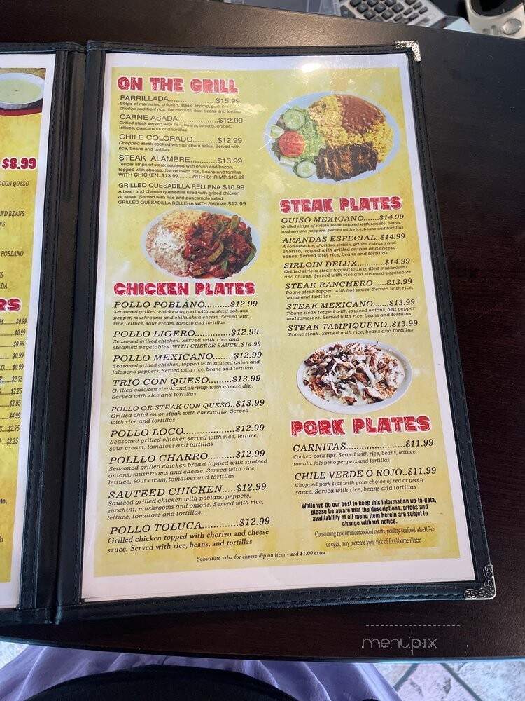 Los Amigos - Cowan, TN menu_pic
