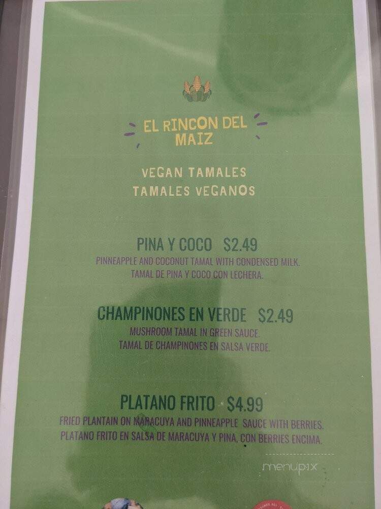 El Rincon Del Maiz - Garland, TX menu_pic