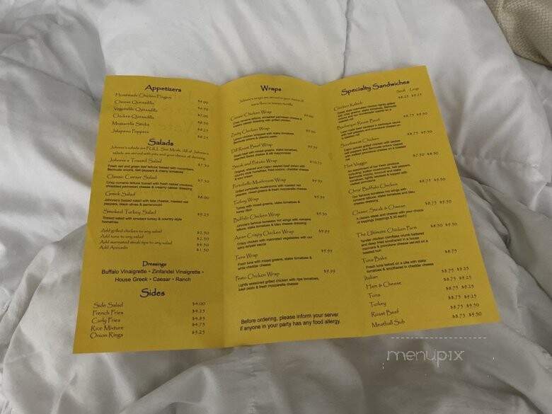 Johnnie's Pizza & Wings - Watertown, MA menu_pic
