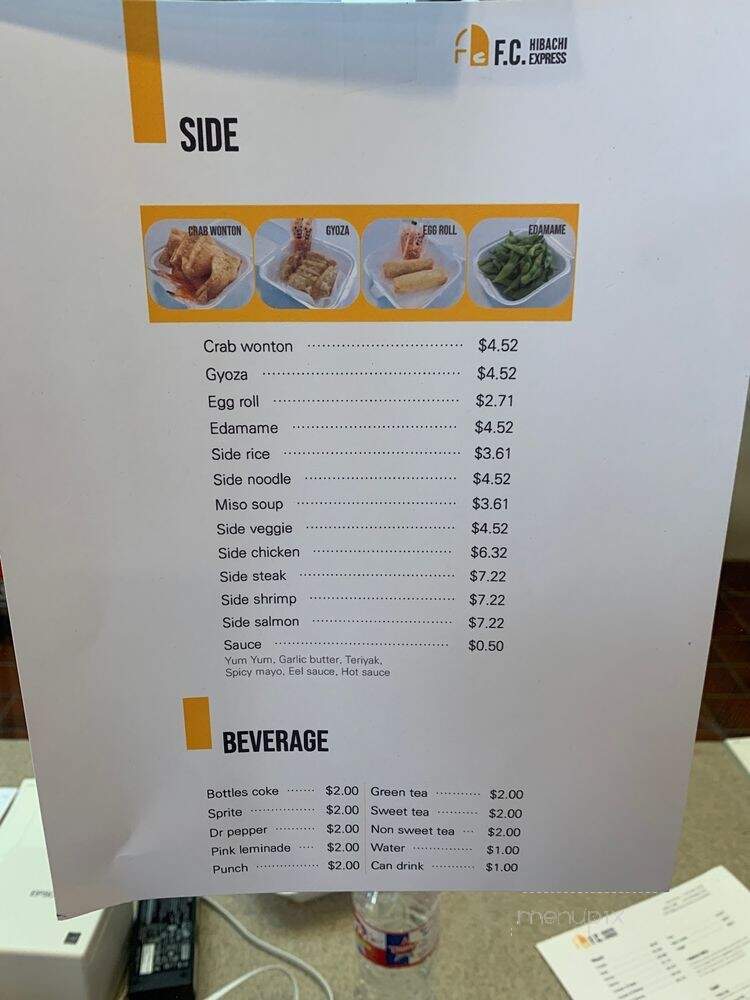 Fc Hibachi Express - Forrest City, AR menu_pic