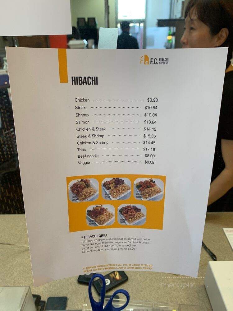 Fc Hibachi Express - Forrest City, AR menu_pic