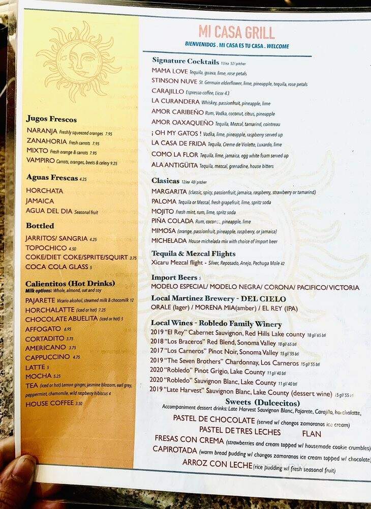Mi Casa Grill - Richmond, CA menu_pic