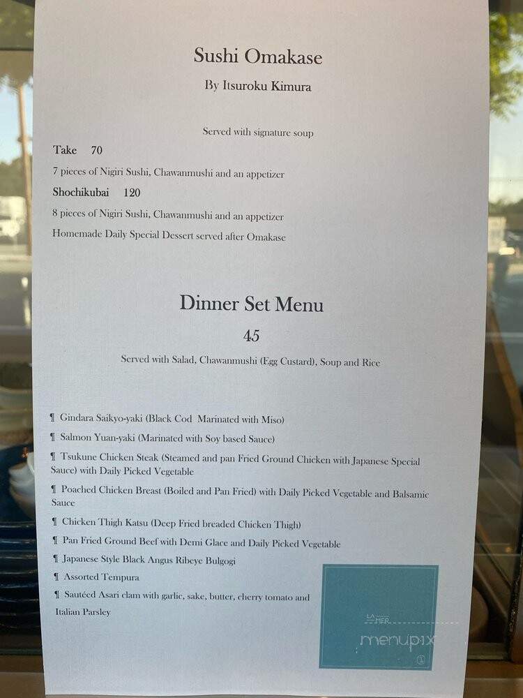 La Mer Sushi Restaurant - Los Angeles, CA menu_pic