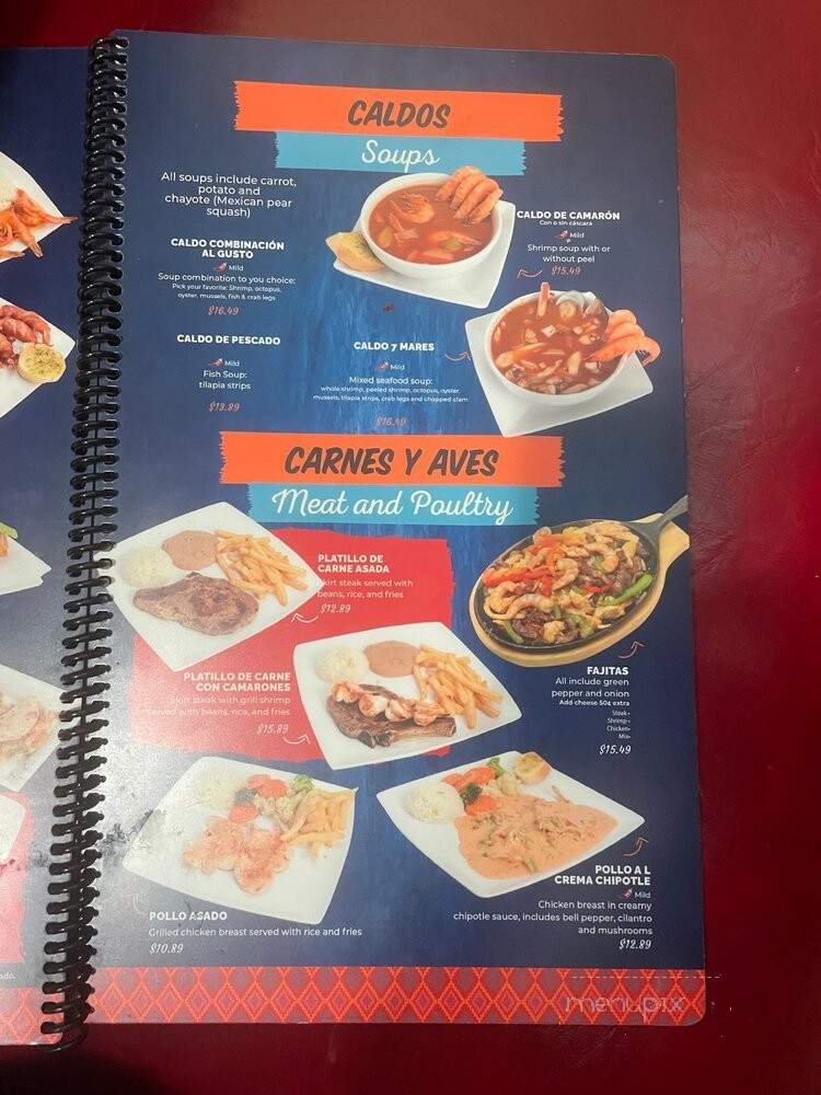 Alta Mar Mariscos - San Antonio, TX menu_pic