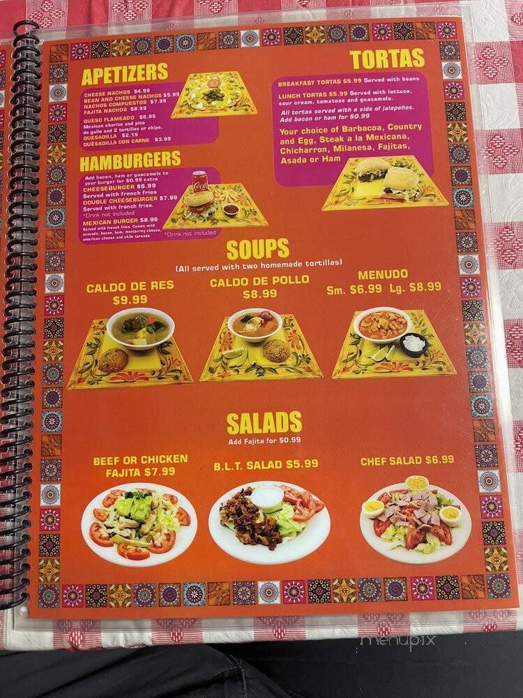 Las Pichanchas Cafe - Schertz, TX menu_pic