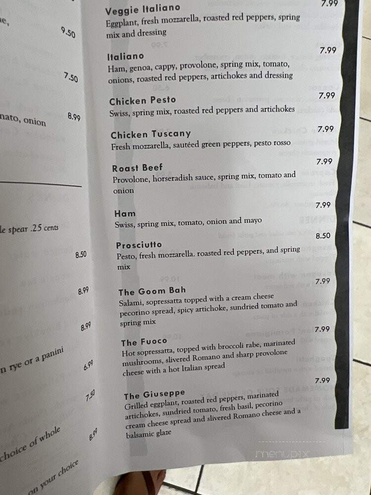 Frankies Italian Deli - West Melbourne, FL menu_pic