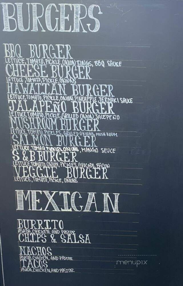 S&B Food Truck - Watsonville, CA menu_pic