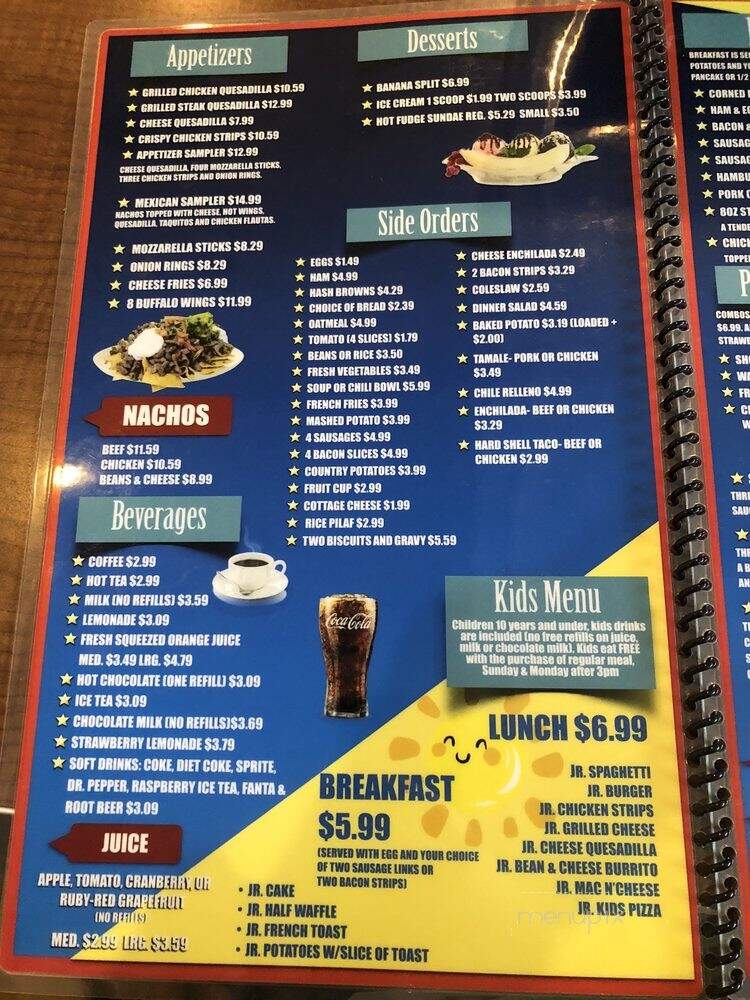 Sammy's Cafe - Claremont, CA menu_pic