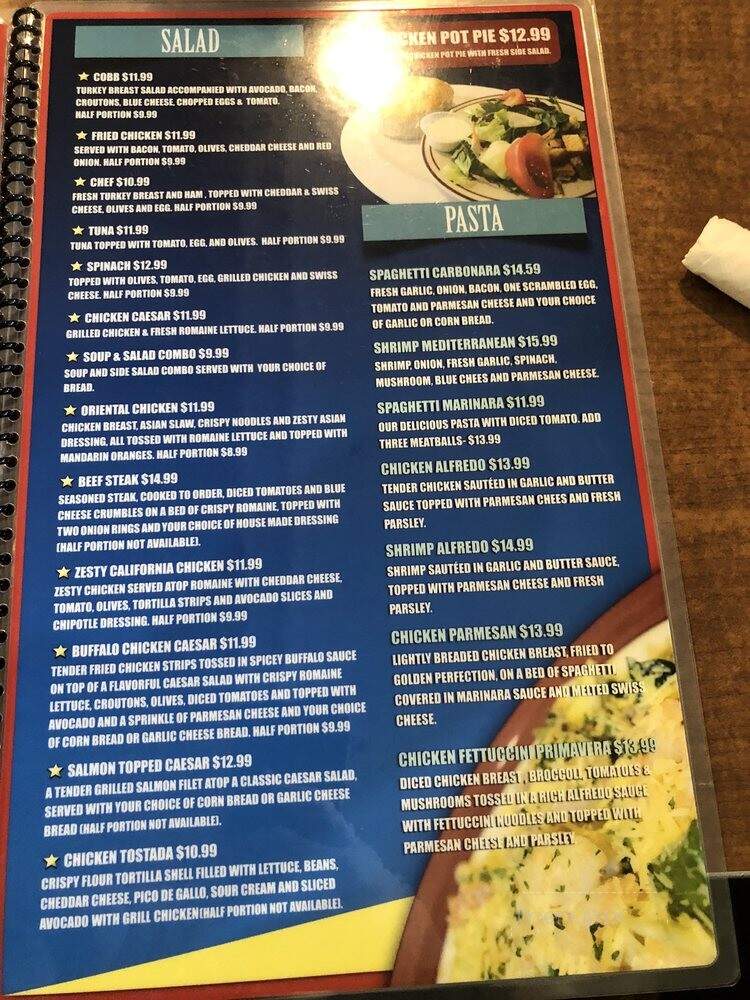Sammy's Cafe - Claremont, CA menu_pic