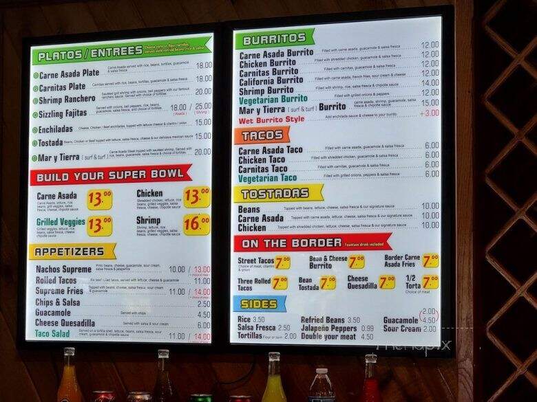 Carlos Mexican Food - Westwood, CA menu_pic