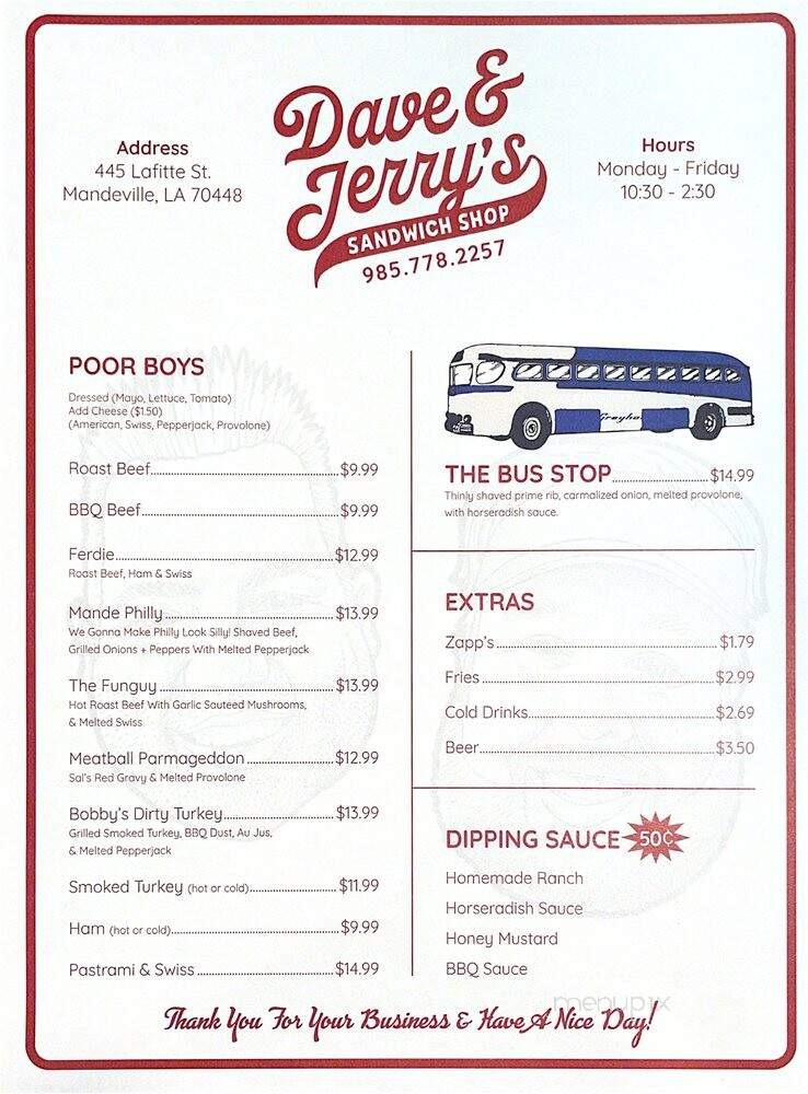Dave & Jerry's Poor Boy Shop - Mandeville, LA