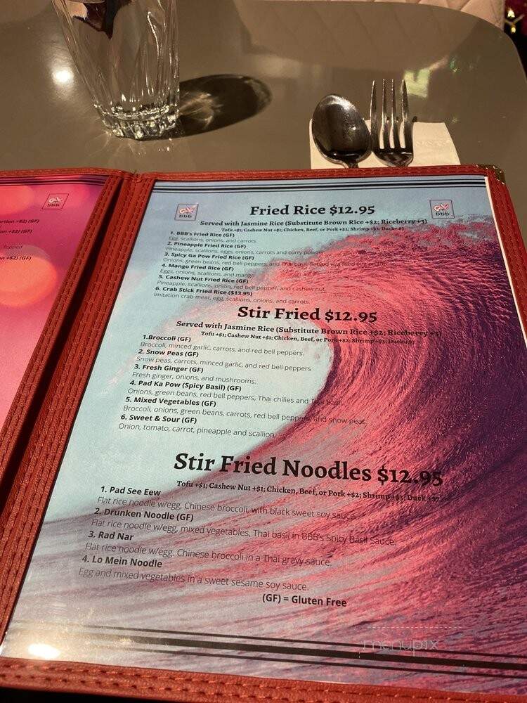 Bangkok Beach Bistro - York, ME menu_pic