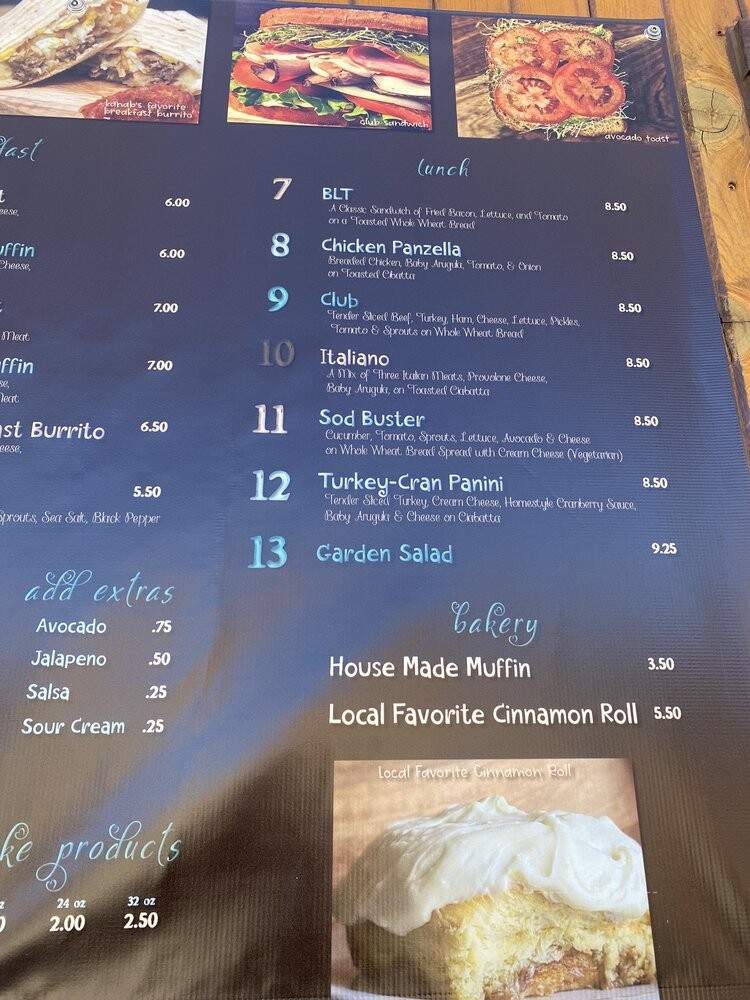 Sunny Creek Cafe - Kanab, UT menu_pic