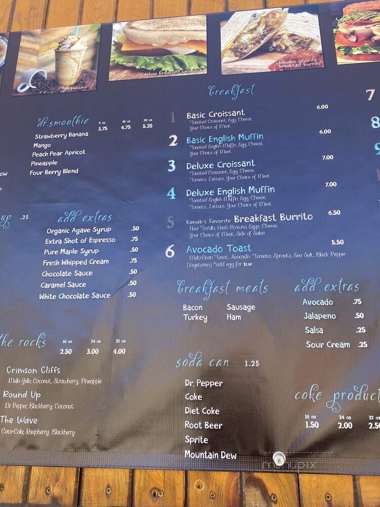 Sunny Creek Cafe - Kanab, UT menu_pic