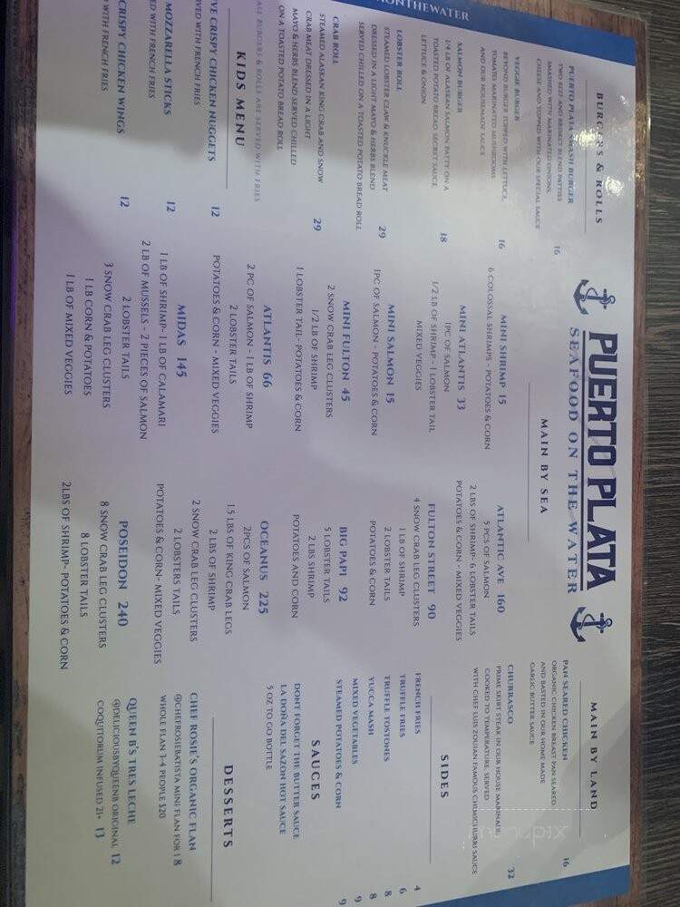 Puerto Plata Seafood On the Water - Freeport, NY menu_pic