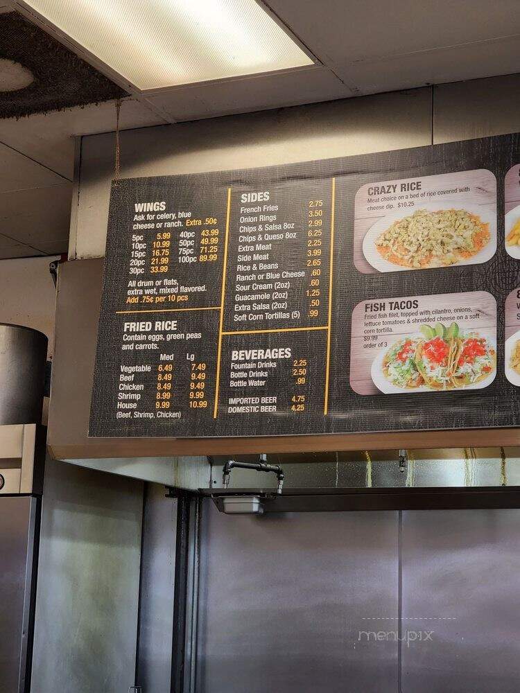 Sneaky Sancho Wings and Tacos - Hoschton, GA menu_pic