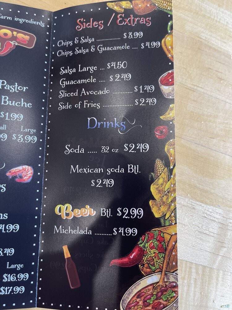 Maximo's Taqueria - Visalia, CA menu_pic