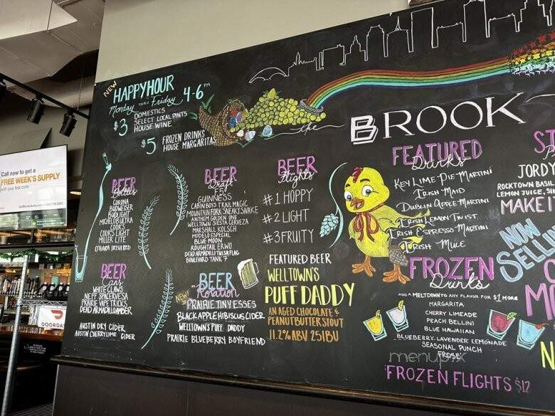 The Brook Downtown - Tulsa, OK menu_pic