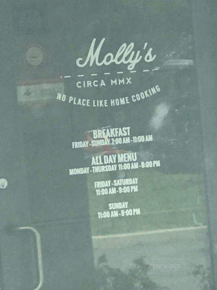 Molly's Restaurant - Kennedyville, MD menu_pic