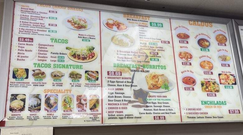 David's Homestyle Fresh Mexican - El Cajon, CA menu_pic