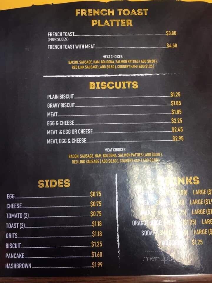 Big Apple Bakery & Restaurant - Greenwood, SC menu_pic