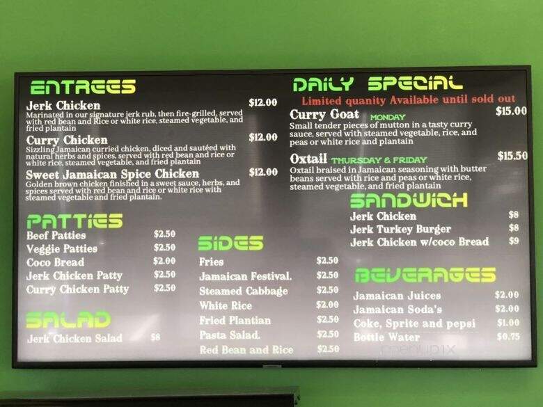 Jamaican Spice - Morgantown, WV menu_pic