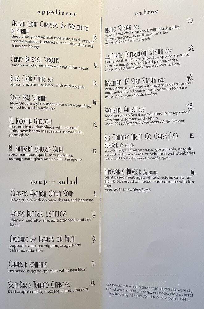 Black Cur Steak - Coleman, TX menu_pic