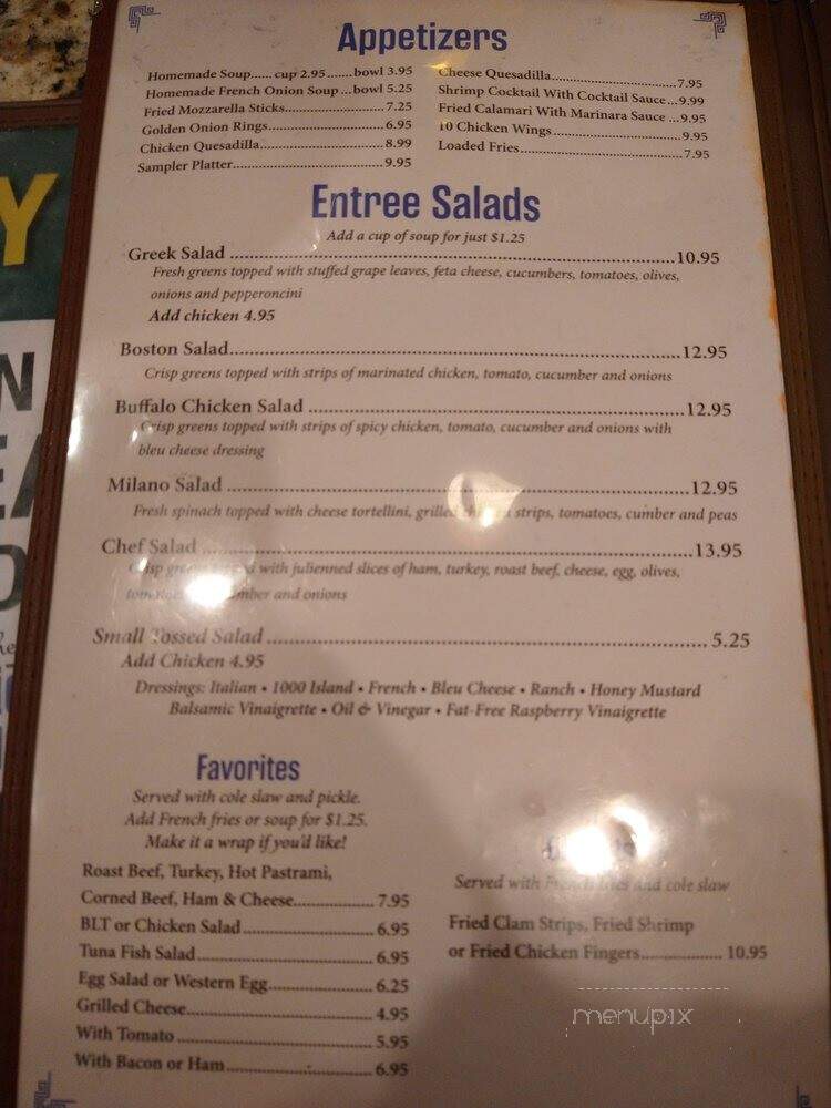 Union Diner - Endwell, NY menu_pic