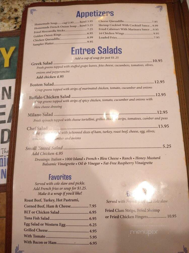 Union Diner - Endwell, NY menu_pic