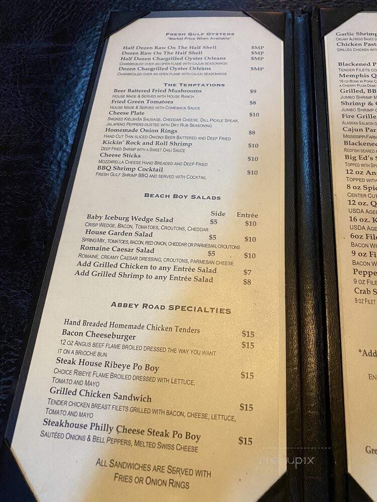 KC Steakhouse and Seafood - Batesville, MS menu_pic
